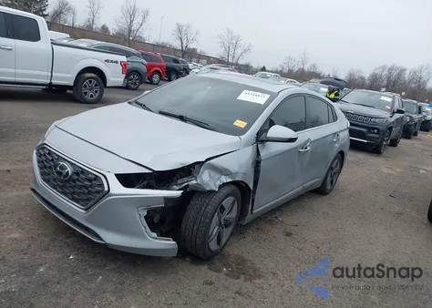 2020 Hyundai Ioniq Hybrid Sel z USA, uszkodzony, nr VIN KMHC85LC0LU209451